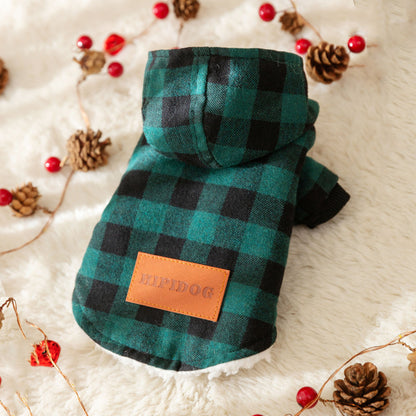 Plaid Hooded Coat