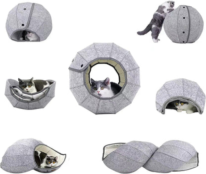 Foldable cat bed