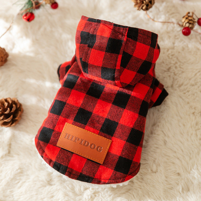 Plaid Hooded Coat